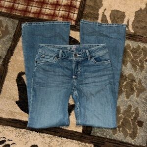 Wrangler flare leg jeans juniors 5×34 look brand new perfect condition supersexy